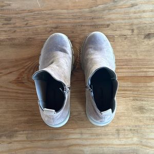 Brown zip up boots. Worn once.